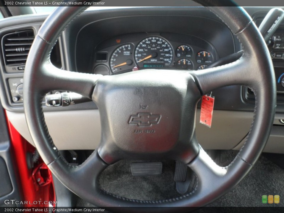 Graphite/Medium Gray Interior Steering Wheel for the 2002 Chevrolet Tahoe LS #61954211