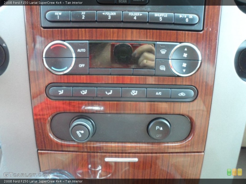 Tan Interior Controls for the 2008 Ford F150 Lariat SuperCrew 4x4 #61954574