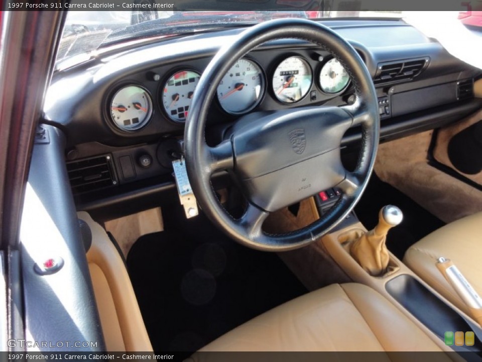 Cashmere Interior Steering Wheel for the 1997 Porsche 911 Carrera Cabriolet #61955189