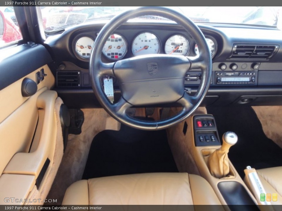 Cashmere Interior Steering Wheel for the 1997 Porsche 911 Carrera Cabriolet #61955345