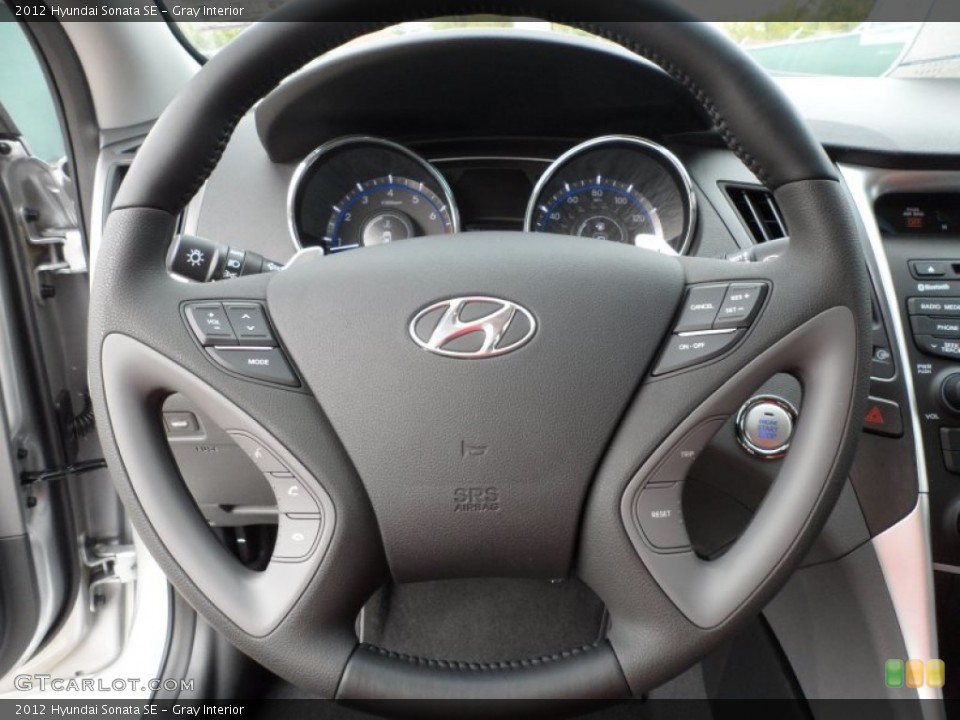 Gray Interior Steering Wheel for the 2012 Hyundai Sonata SE #61955426