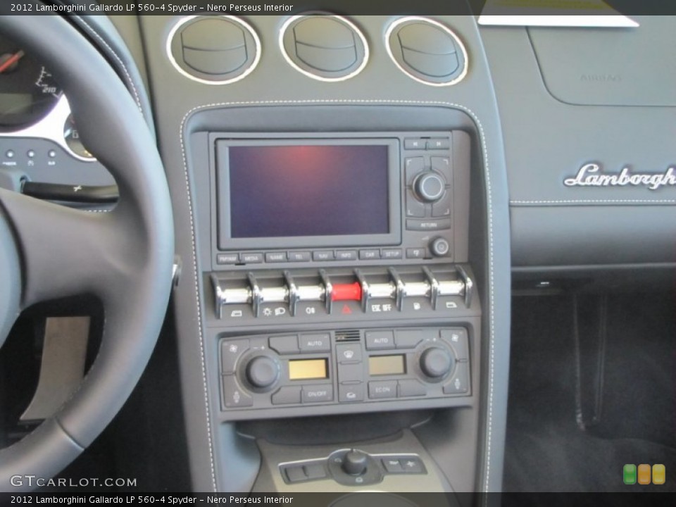 Nero Perseus Interior Controls for the 2012 Lamborghini Gallardo LP 560-4 Spyder #61958753