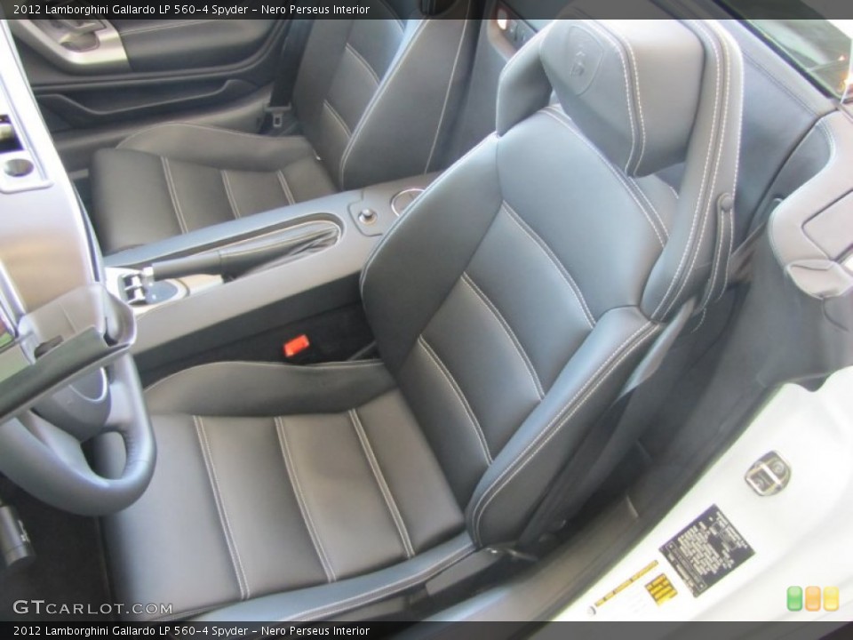 Nero Perseus Interior Front Seat for the 2012 Lamborghini Gallardo LP 560-4 Spyder #61958786