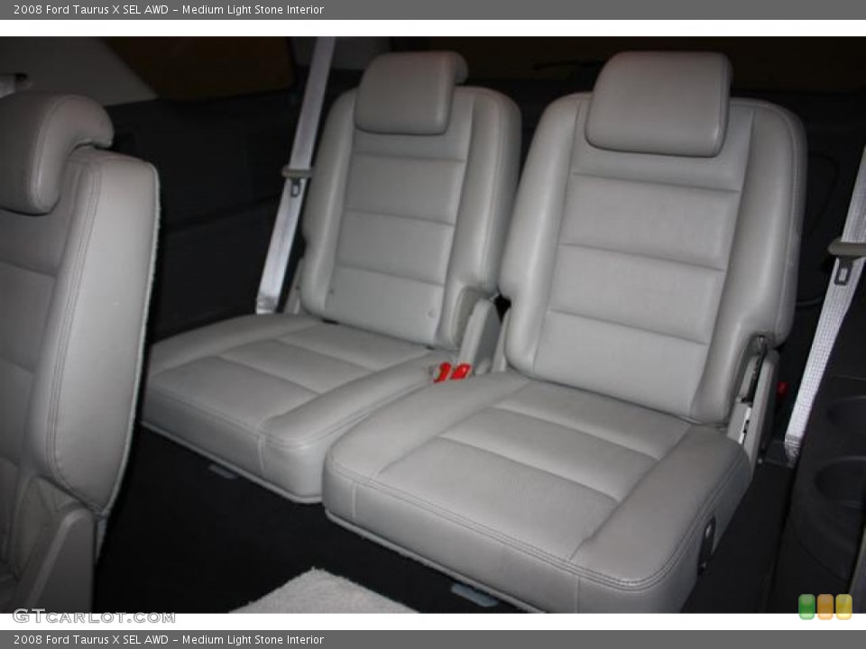 Medium Light Stone Interior Rear Seat for the 2008 Ford Taurus X SEL AWD #61960541