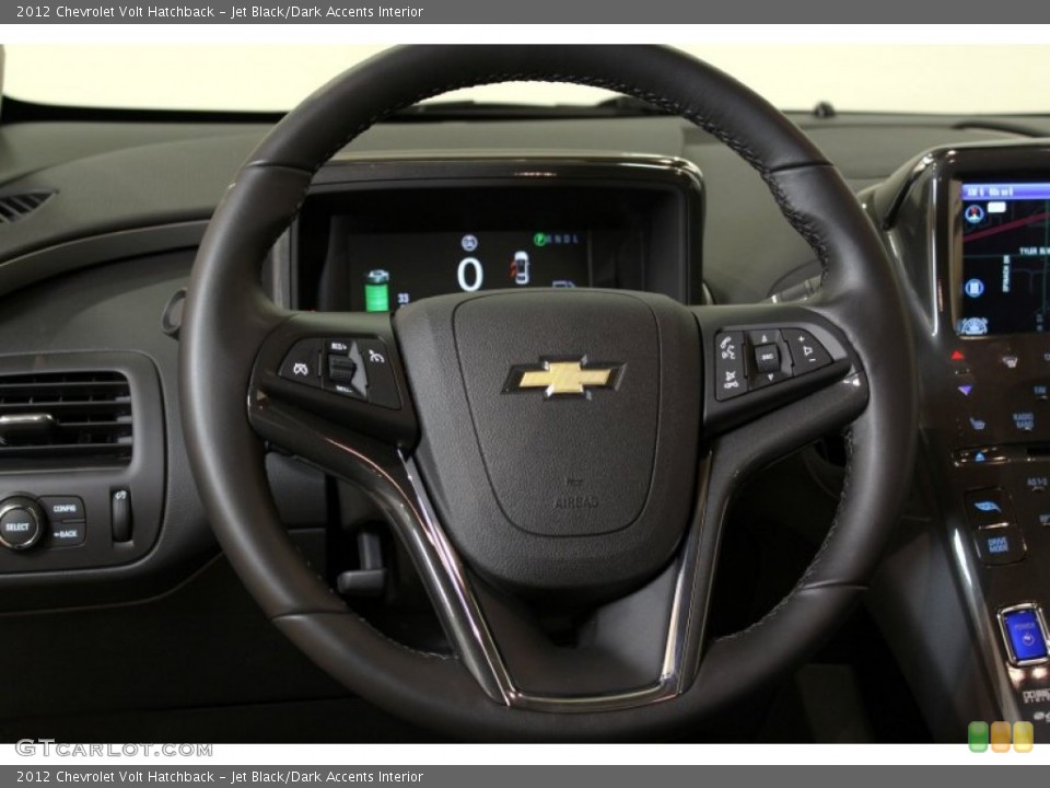 Jet Black/Dark Accents Interior Steering Wheel for the 2012 Chevrolet Volt Hatchback #61962674