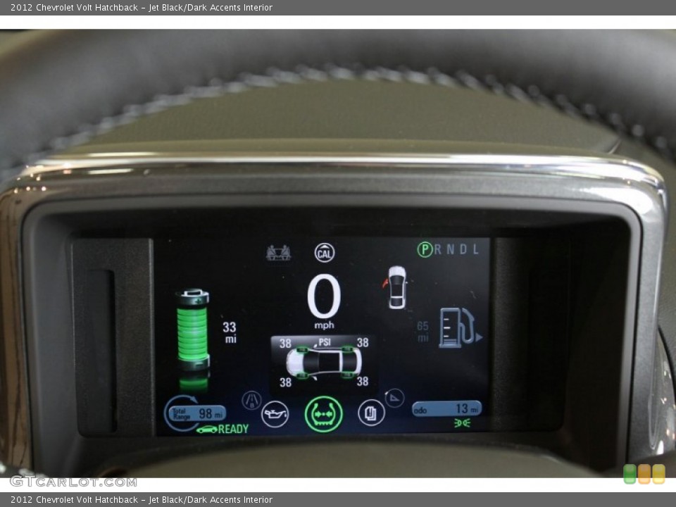 Jet Black/Dark Accents Interior Gauges for the 2012 Chevrolet Volt Hatchback #61962707