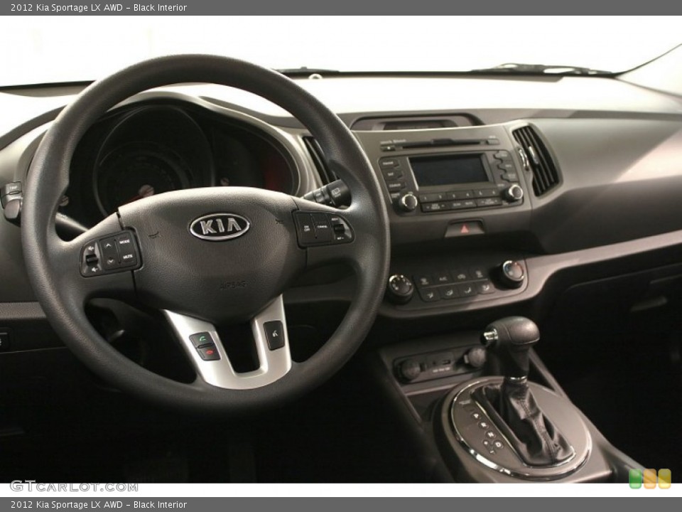 Black Interior Dashboard for the 2012 Kia Sportage LX AWD #61963625