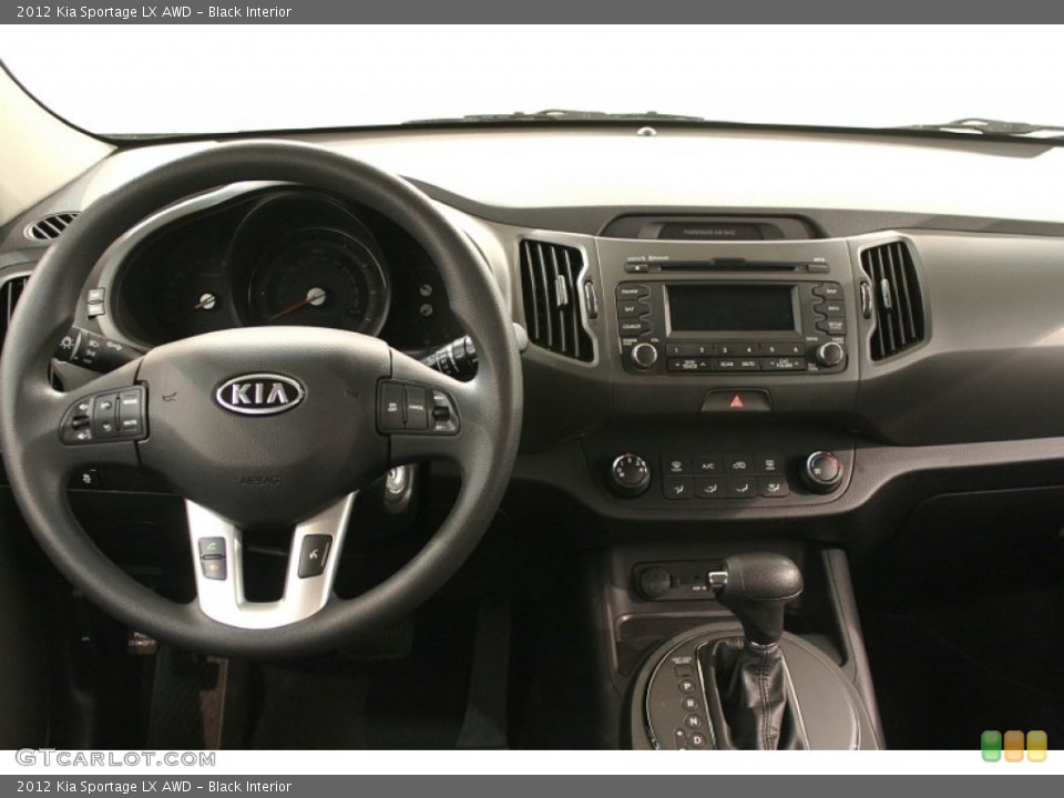 Black Interior Dashboard for the 2012 Kia Sportage LX AWD #61963691
