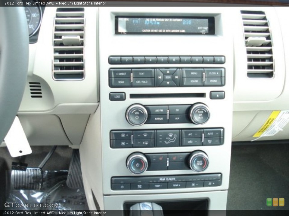 Medium Light Stone Interior Controls for the 2012 Ford Flex Limited AWD #61964762