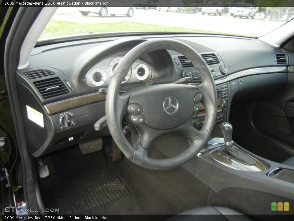 Black Interior Dashboard for the 2009 Mercedes-Benz E 350 4Matic Sedan #61971192