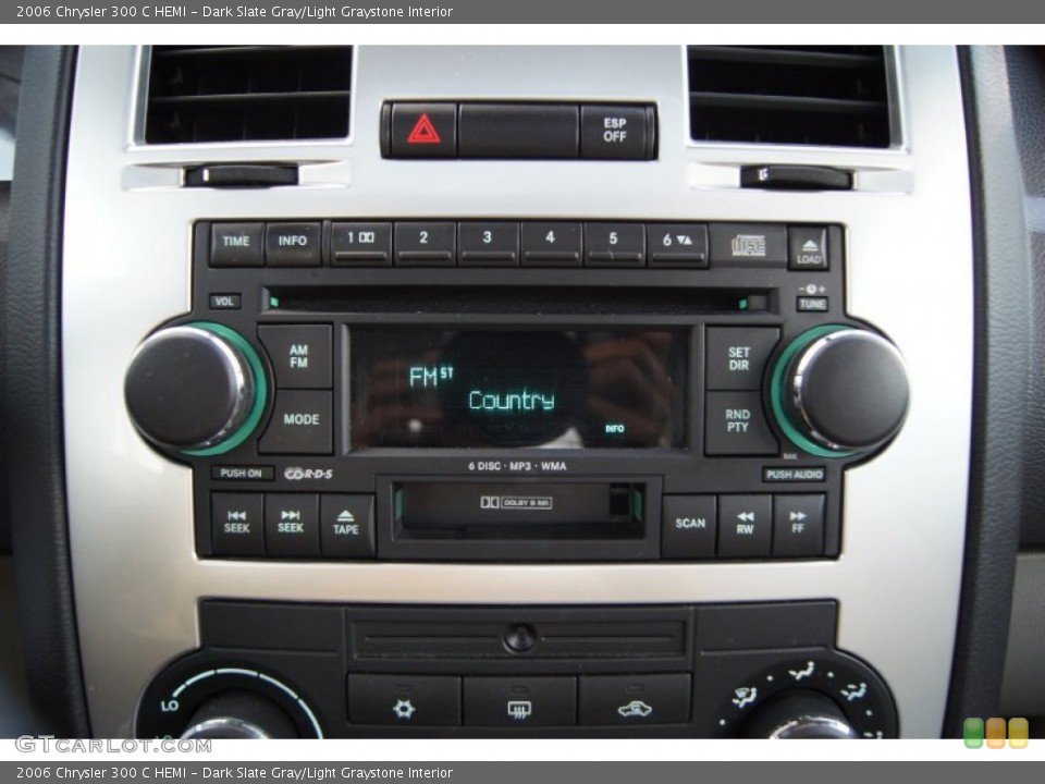 Dark Slate Gray/Light Graystone Interior Audio System for the 2006 Chrysler 300 C HEMI #61971243