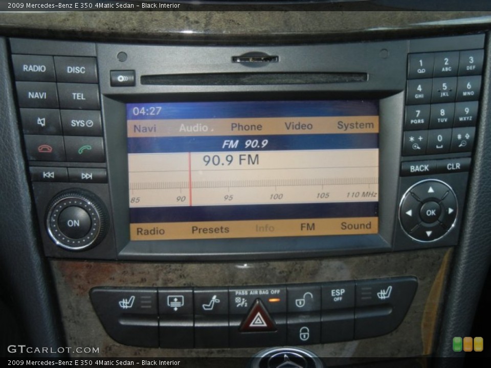 Black Interior Audio System for the 2009 Mercedes-Benz E 350 4Matic Sedan #61971258