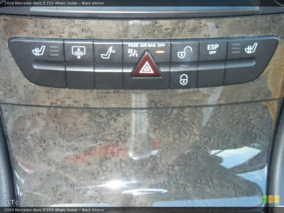 Black Interior Controls for the 2009 Mercedes-Benz E 350 4Matic Sedan #61971276