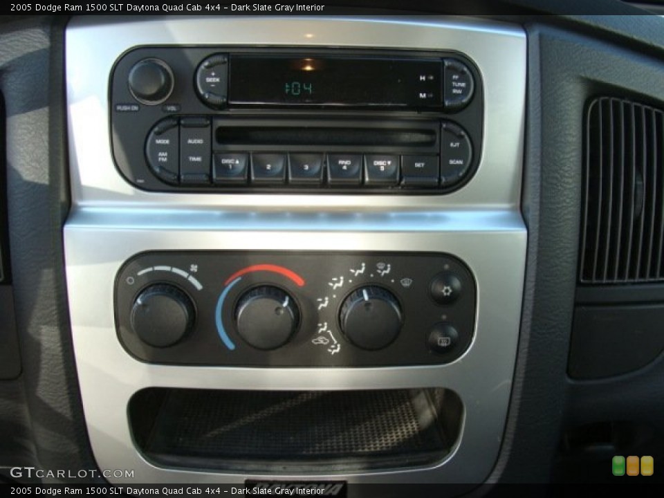Dark Slate Gray Interior Controls for the 2005 Dodge Ram 1500 SLT Daytona Quad Cab 4x4 #61971655