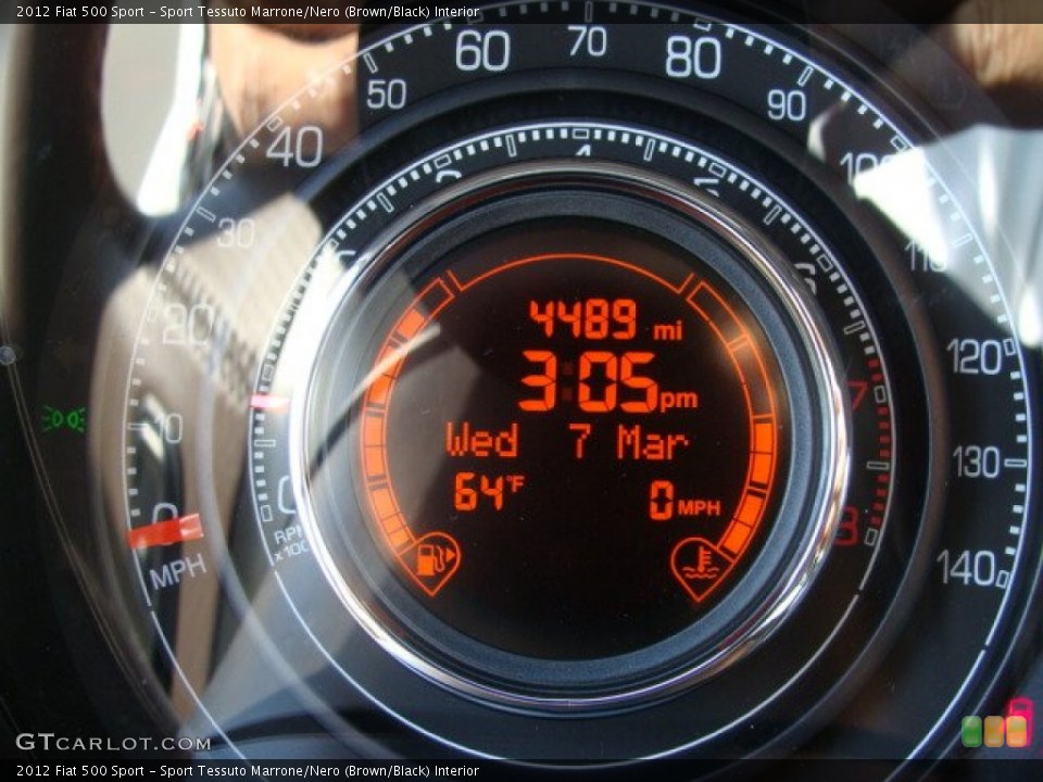 Sport Tessuto Marrone/Nero (Brown/Black) Interior Gauges for the 2012 Fiat 500 Sport #61971903