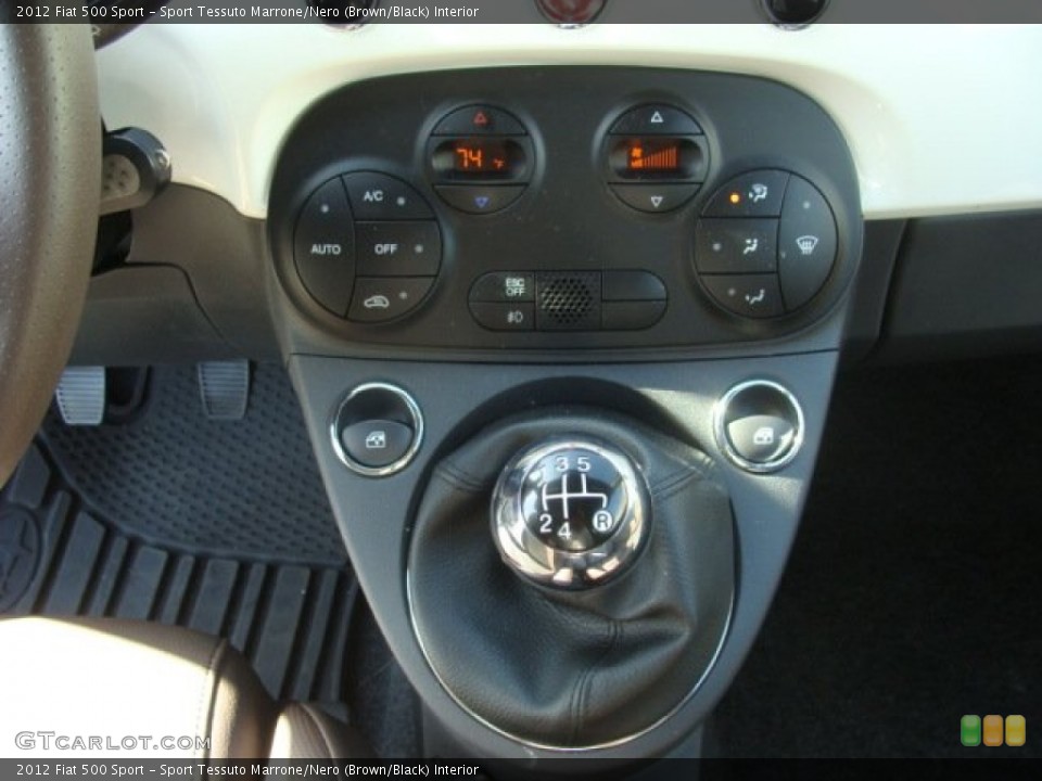 Sport Tessuto Marrone/Nero (Brown/Black) Interior Transmission for the 2012 Fiat 500 Sport #61971921