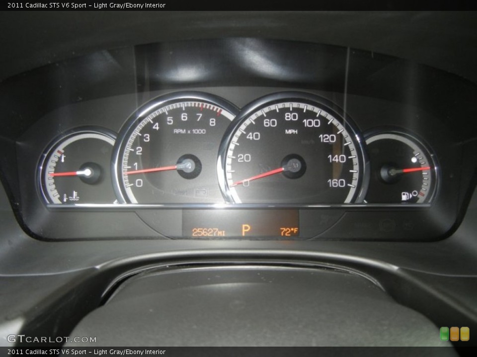 Light Gray/Ebony Interior Gauges for the 2011 Cadillac STS V6 Sport #61973127