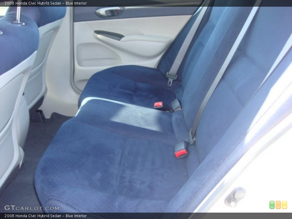 Blue Interior Rear Seat for the 2008 Honda Civic Hybrid Sedan #61974558