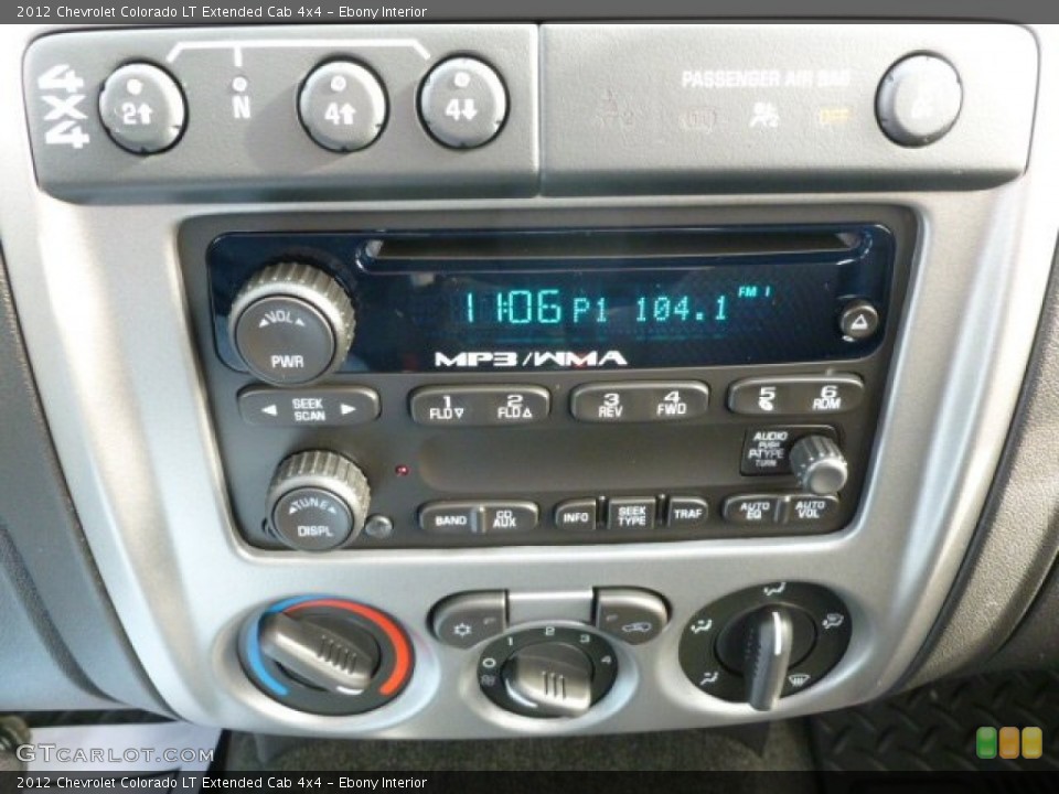 Ebony Interior Audio System for the 2012 Chevrolet Colorado LT Extended Cab 4x4 #61978404