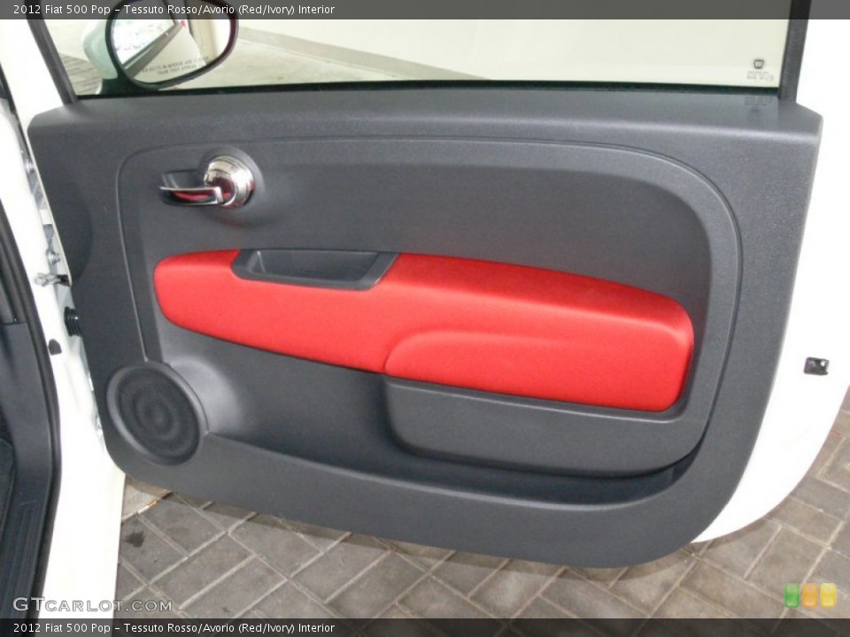 Tessuto Rosso/Avorio (Red/Ivory) Interior Door Panel for the 2012 Fiat 500 Pop #61980018