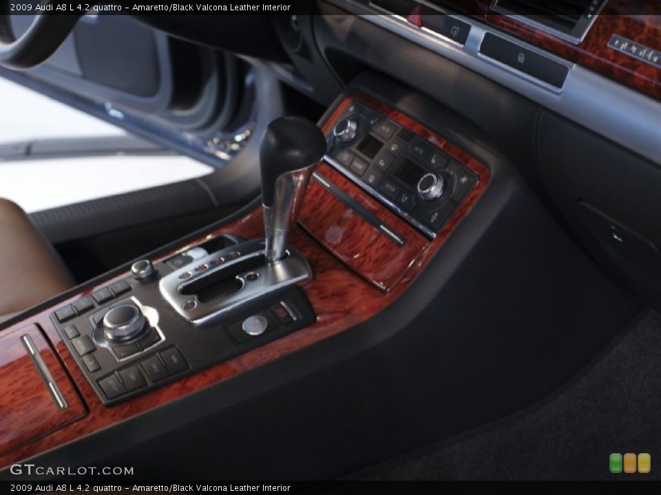 Amaretto/Black Valcona Leather Interior Transmission for the 2009 Audi A8 L 4.2 quattro #61985298
