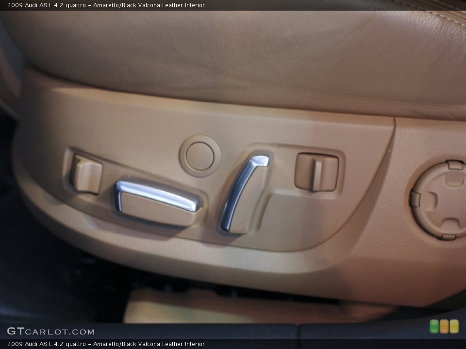 Amaretto/Black Valcona Leather Interior Controls for the 2009 Audi A8 L 4.2 quattro #61985370