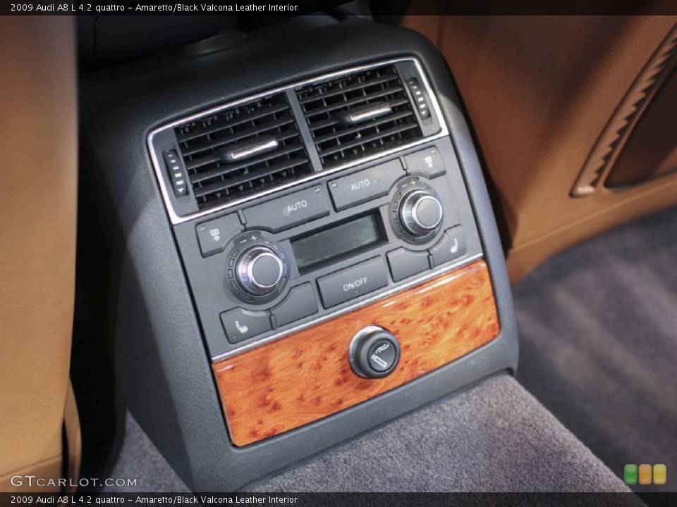 Amaretto/Black Valcona Leather Interior Controls for the 2009 Audi A8 L 4.2 quattro #61985502
