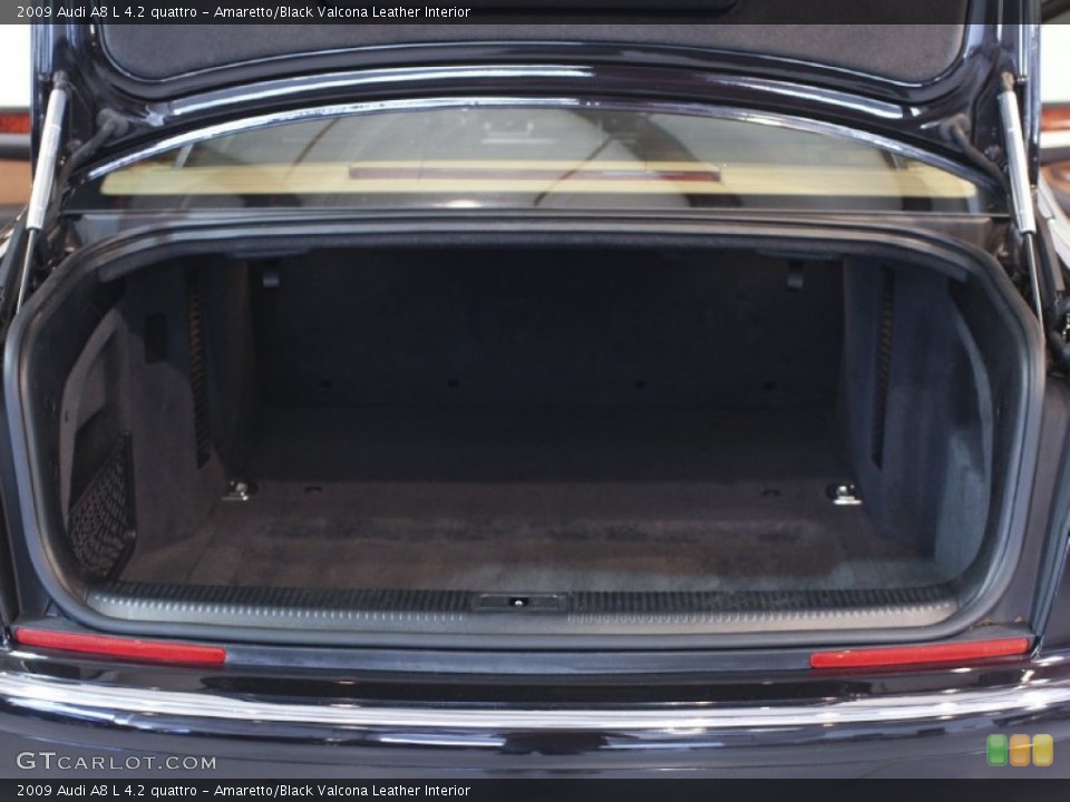 Amaretto/Black Valcona Leather Interior Trunk for the 2009 Audi A8 L 4.2 quattro #61986150
