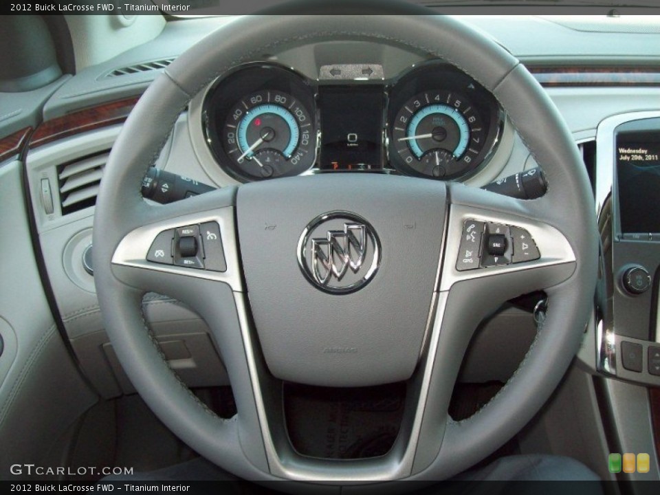 Titanium Interior Steering Wheel for the 2012 Buick LaCrosse FWD #61986840