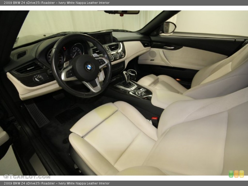 Ivory White Nappa Leather Interior Photo for the 2009 BMW Z4 sDrive35i Roadster #61988610