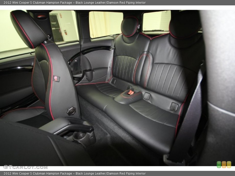 Black Lounge Leather/Damson Red Piping Interior Photo for the 2012 Mini Cooper S Clubman Hampton Package #61992312