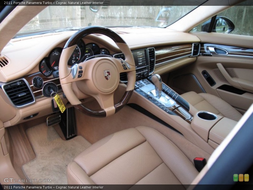 Cognac Natural Leather Interior Prime Interior for the 2011 Porsche Panamera Turbo #61994292