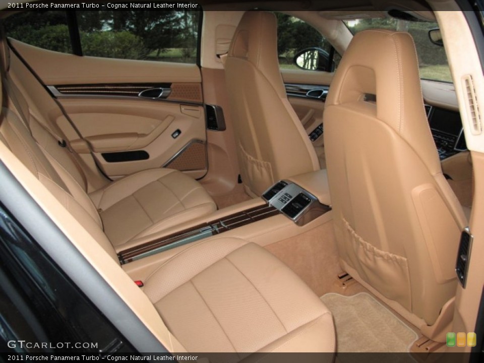 Cognac Natural Leather Interior Rear Seat for the 2011 Porsche Panamera Turbo #61994331