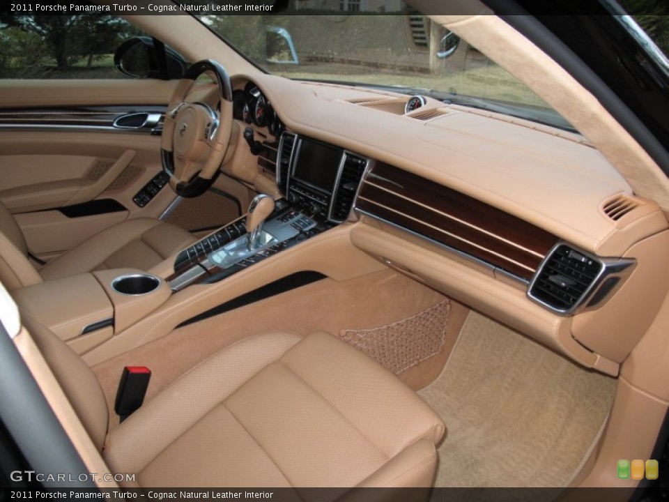 Cognac Natural Leather Interior Dashboard for the 2011 Porsche Panamera Turbo #61994335