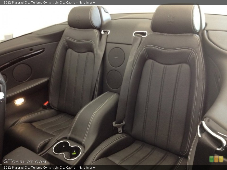 Nero Interior Rear Seat for the 2012 Maserati GranTurismo Convertible GranCabrio #61996369