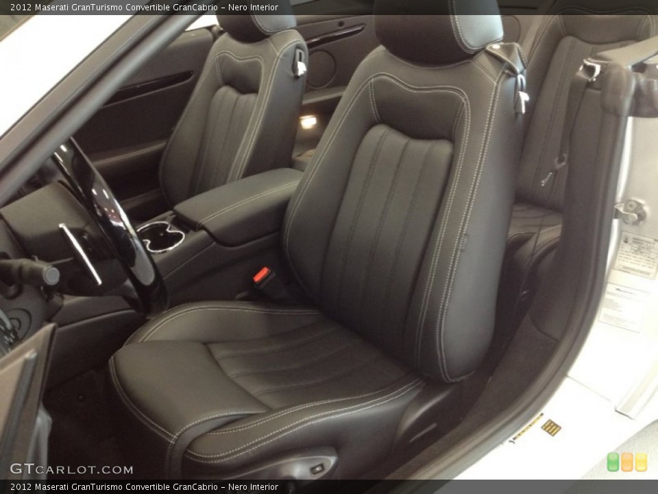 Nero Interior Front Seat for the 2012 Maserati GranTurismo Convertible GranCabrio #61996407