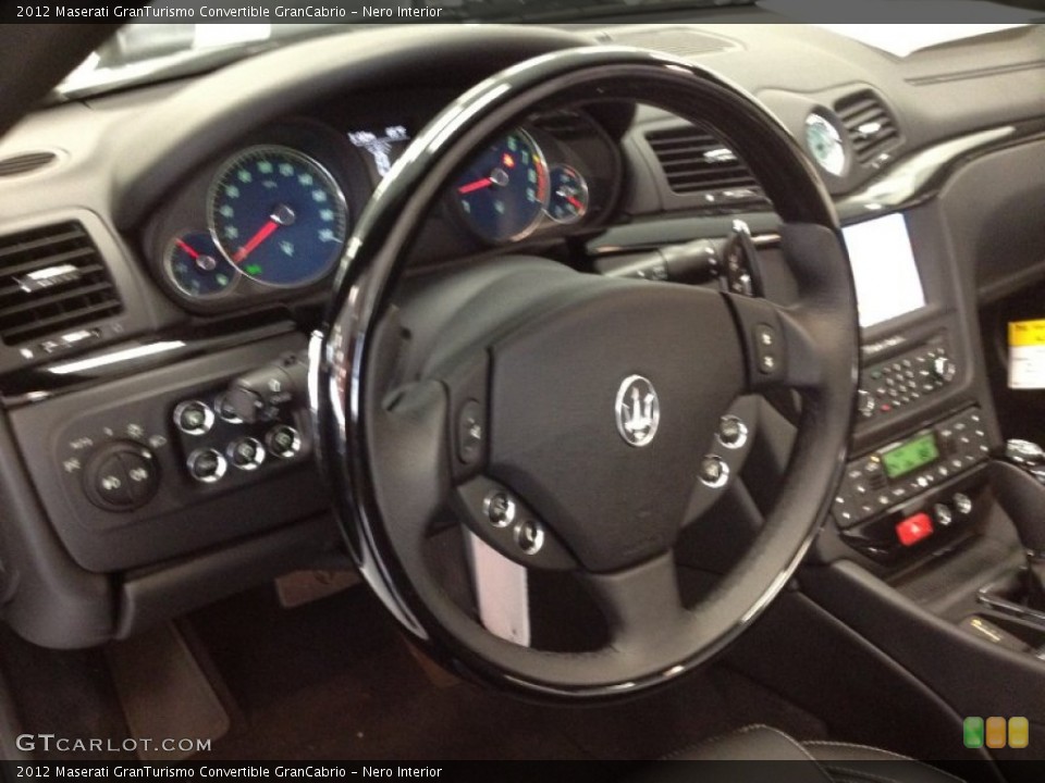 Nero Interior Steering Wheel for the 2012 Maserati GranTurismo Convertible GranCabrio #61996434