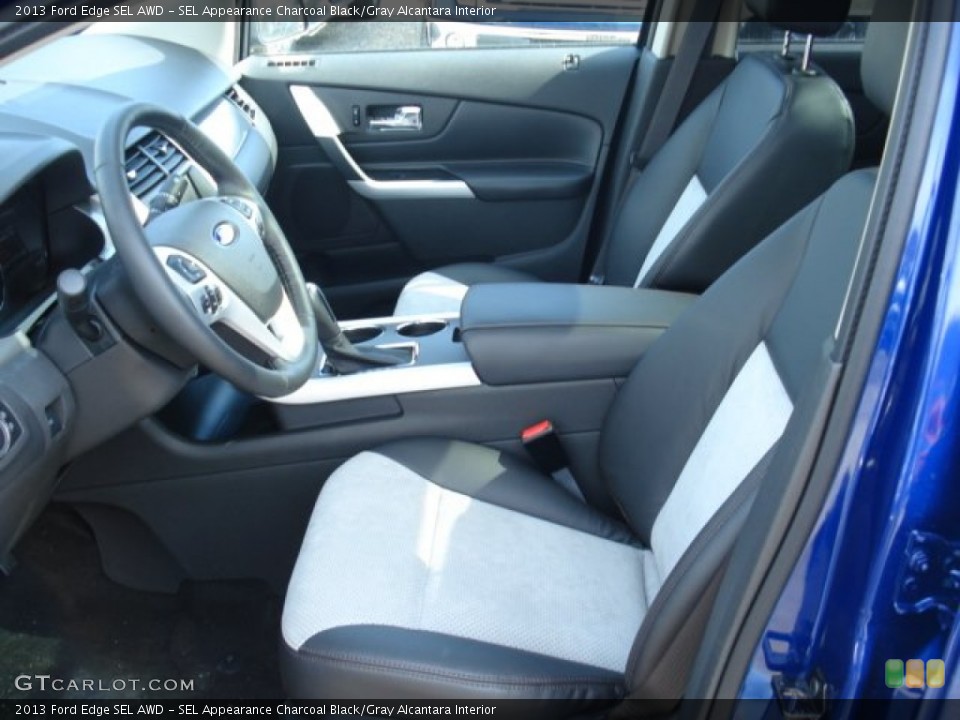 SEL Appearance Charcoal Black/Gray Alcantara Interior Front Seat for the 2013 Ford Edge SEL AWD #62000943