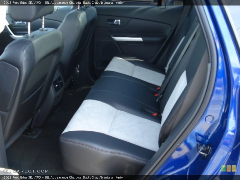 SEL Appearance Charcoal Black/Gray Alcantara Interior Rear Seat for the 2013 Ford Edge SEL AWD #62000964