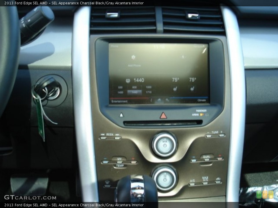 SEL Appearance Charcoal Black/Gray Alcantara Interior Controls for the 2013 Ford Edge SEL AWD #62000985