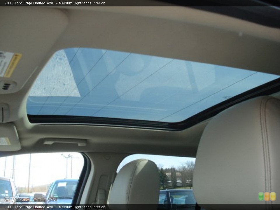 Medium Light Stone Interior Sunroof for the 2013 Ford Edge Limited AWD #62001156