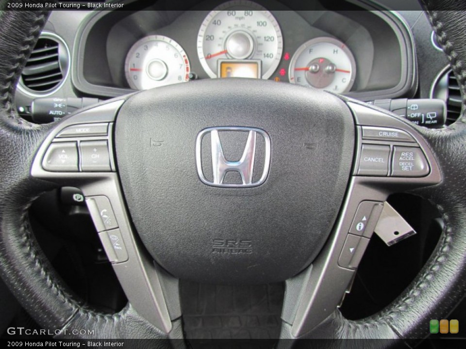Black Interior Steering Wheel for the 2009 Honda Pilot Touring #62001714