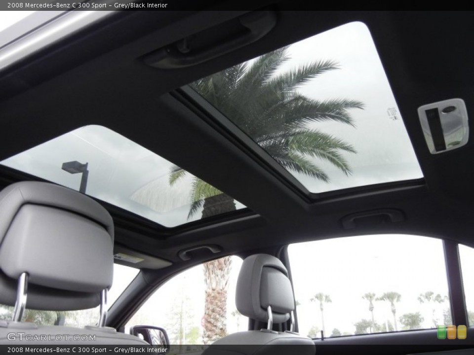 Grey/Black Interior Sunroof for the 2008 Mercedes-Benz C 300 Sport #62001963