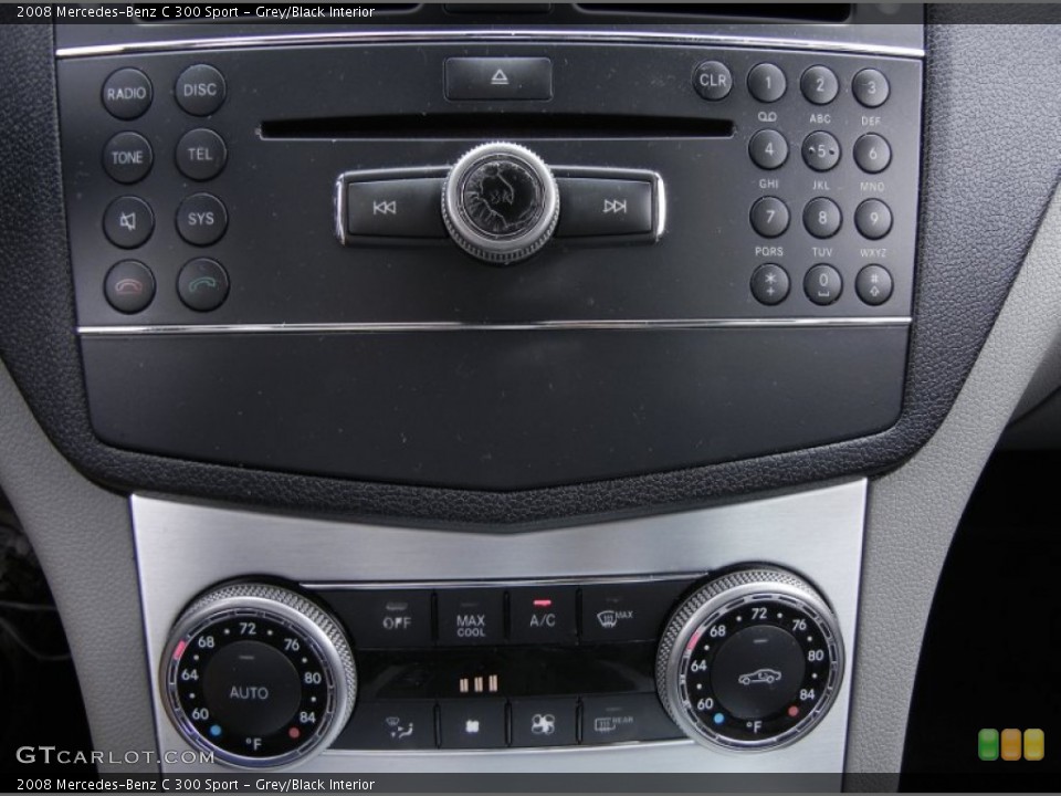 Grey/Black Interior Controls for the 2008 Mercedes-Benz C 300 Sport #62002009