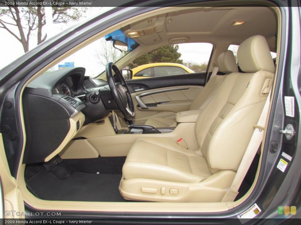 Ivory Interior Photo for the 2009 Honda Accord EX-L Coupe #62002578