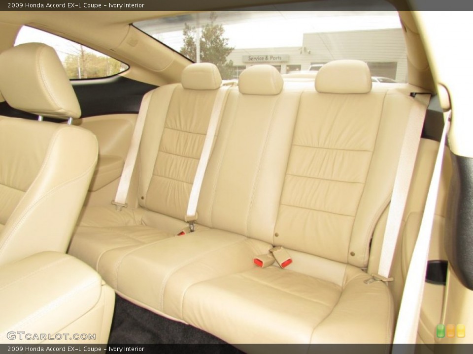 Ivory Interior Rear Seat for the 2009 Honda Accord EX-L Coupe #62002599