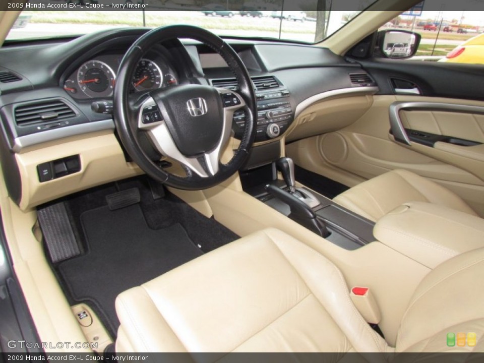 Ivory Interior Prime Interior for the 2009 Honda Accord EX-L Coupe #62002621