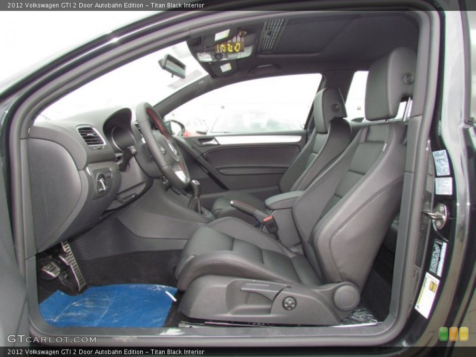 Titan Black Interior Photo for the 2012 Volkswagen GTI 2 Door Autobahn Edition #62003244