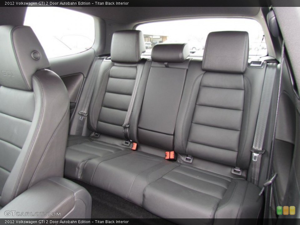 Titan Black Interior Rear Seat for the 2012 Volkswagen GTI 2 Door Autobahn Edition #62003253