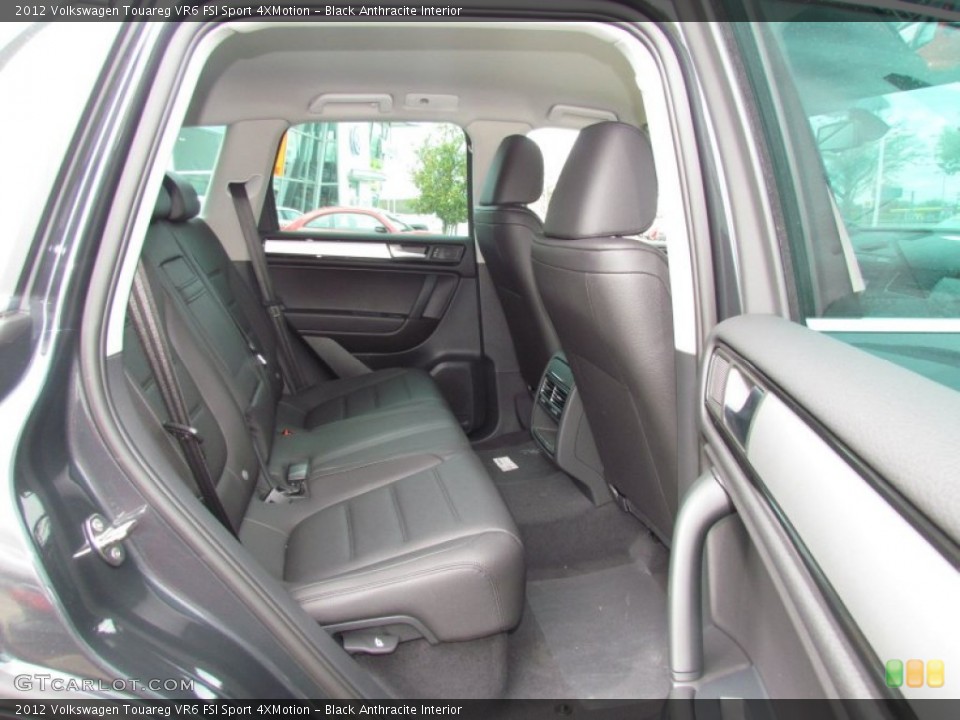 Black Anthracite Interior Rear Seat for the 2012 Volkswagen Touareg VR6 FSI Sport 4XMotion #62003859